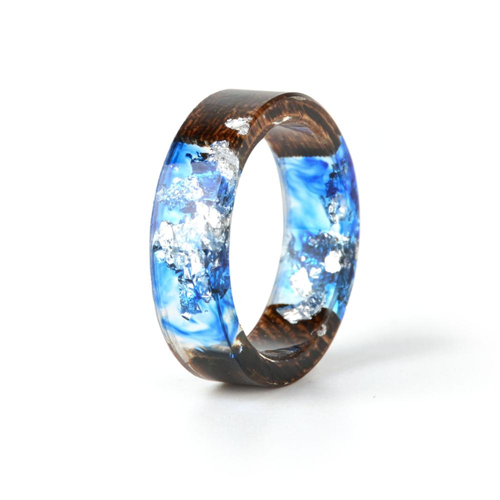 Handmade Dried Flower Epoxy Ring - Orchid Unique