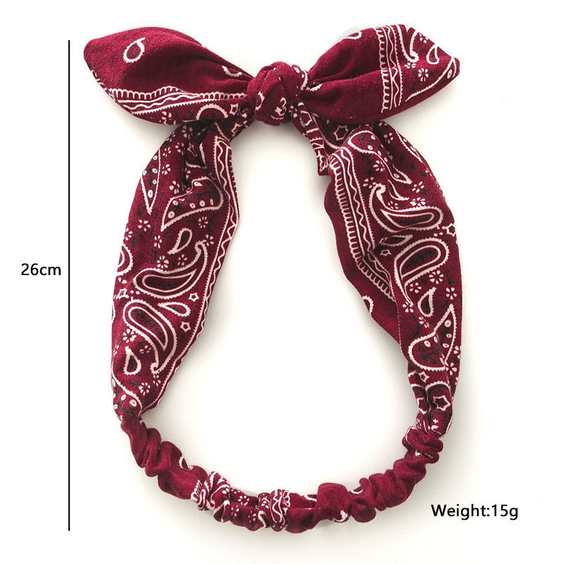 Vintage Cross Knot Elastic Hairbands - Orchid Unique