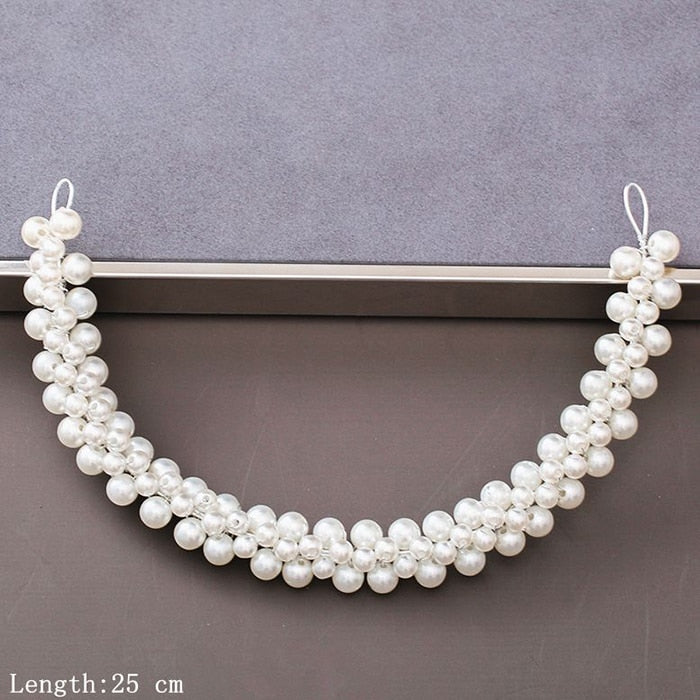 Pearl Rhinestone  Headband - Orchid Unique