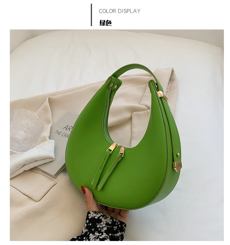 Fashion Crescent Shoulder Bags - Orchid Unique