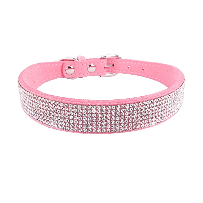 Crystal Glitter Rhinestone Pet Collar - Orchid Unique