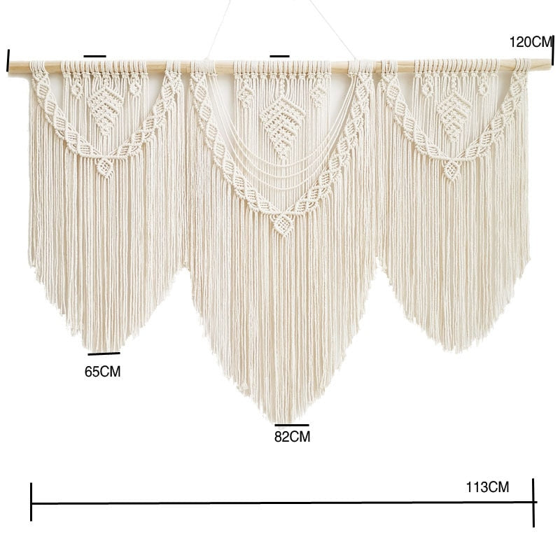 Large Macrame Wall Hanging Tapestry - Orchid Unique