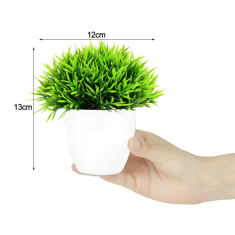 vase + Mall Tree Grass Plants Pot Ornament - Orchid Unique