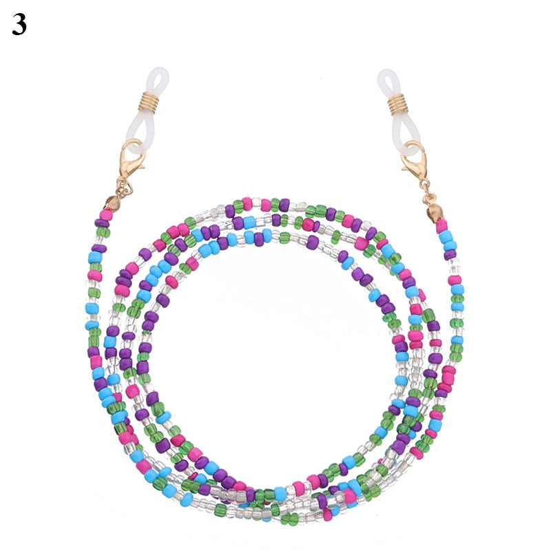 Bohemian Colored Glasses Chains - Orchid Unique