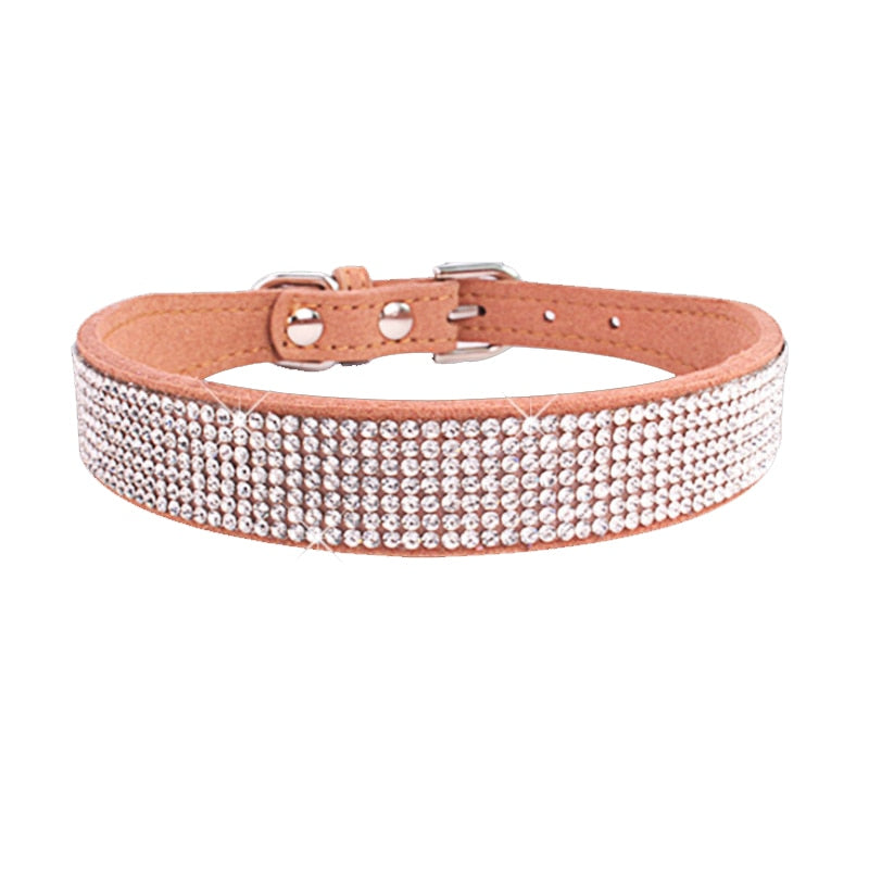 Crystal Glitter Rhinestone Pet Collar - Orchid Unique