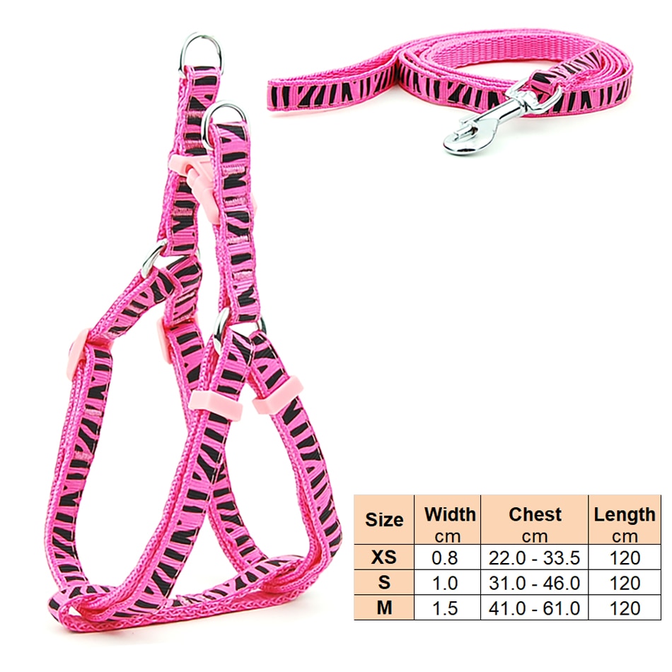 Adjustable small dog and cat harness - Orchid Unique