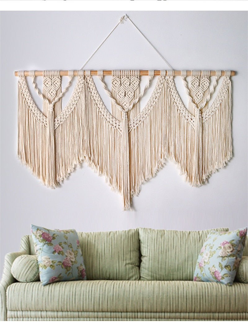 Large Macrame Wall Hanging Tapestry - Orchid Unique