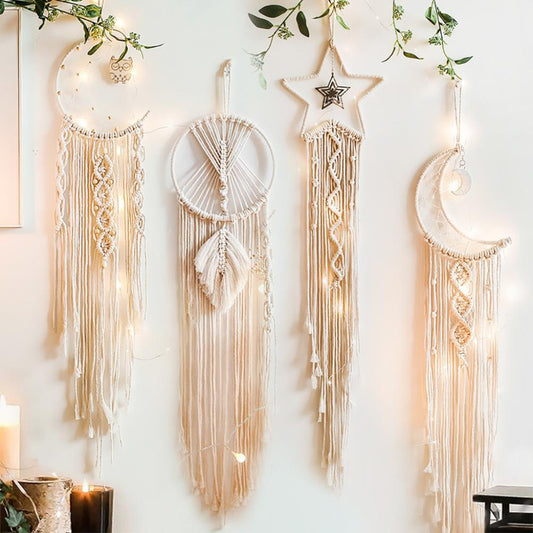 Boho-Macrame Dream Catcher - Orchid Unique