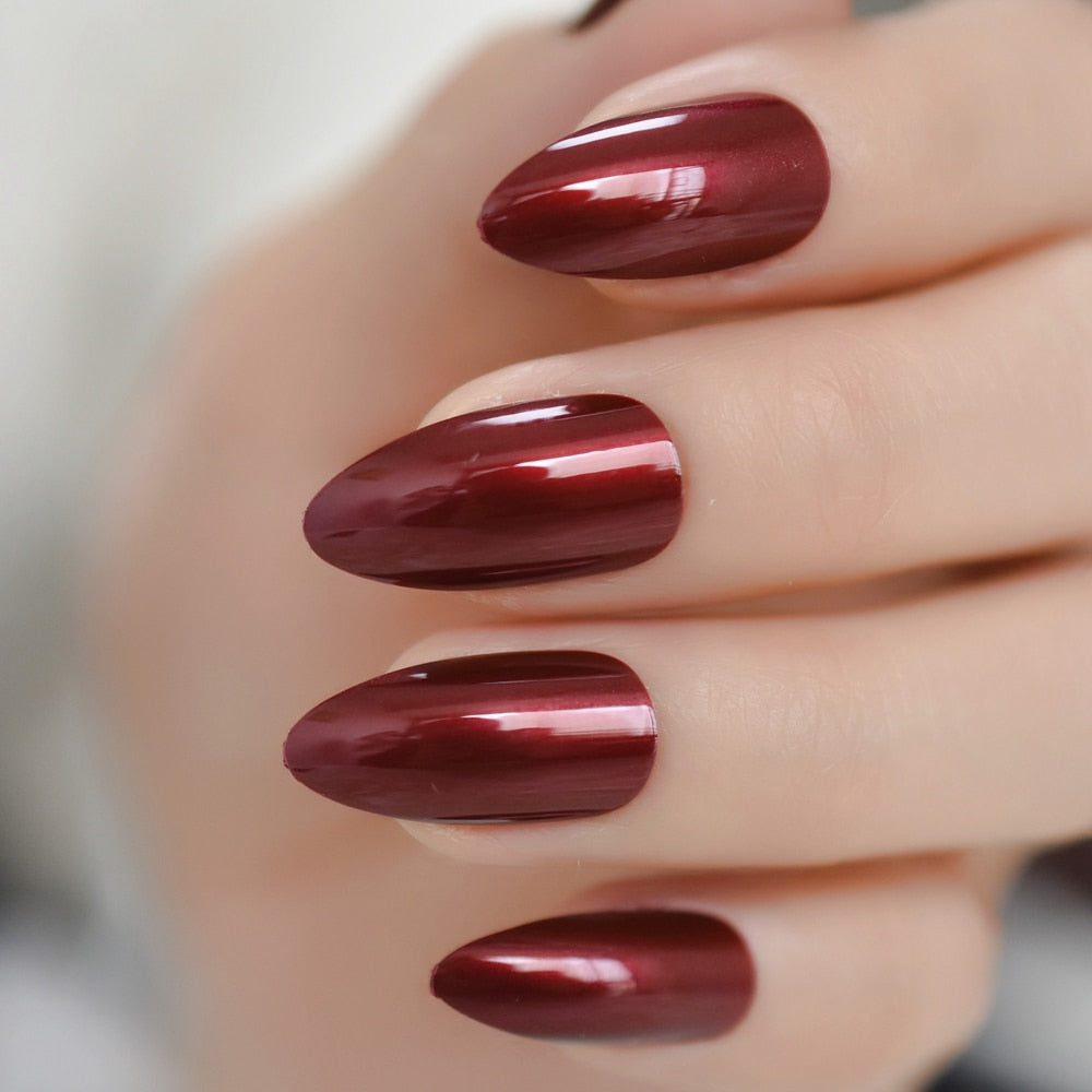 French Ballerina Coffin False Nails - Orchid Unique