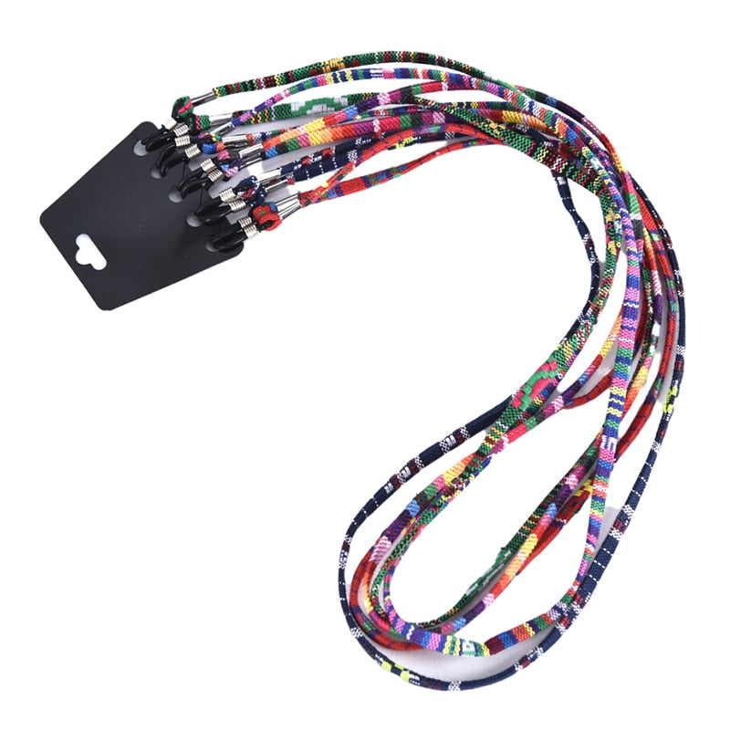 Colorful Cotton Blend Sunglasses Strap - Orchid Unique