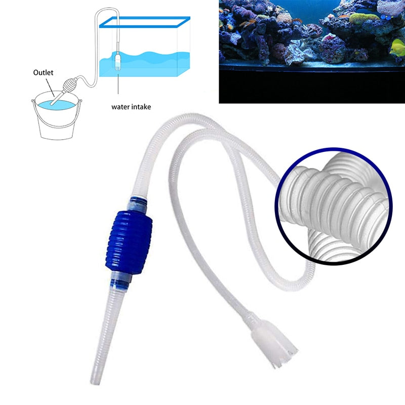 Fish Tank Syphon Vacuum Cleaner Pump - Orchid Unique