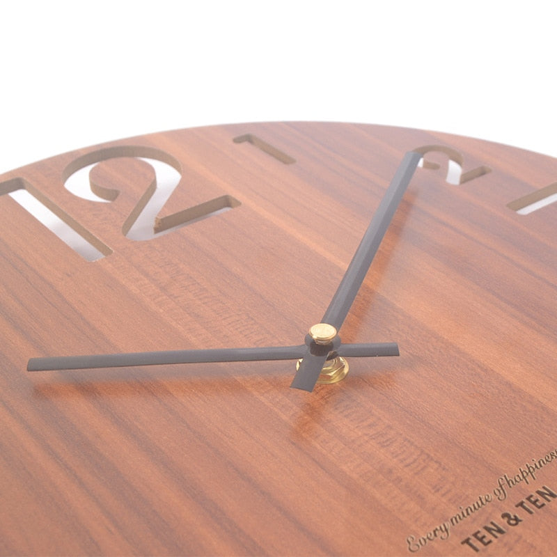 Wooden 3D Wall Clock - Orchid Unique