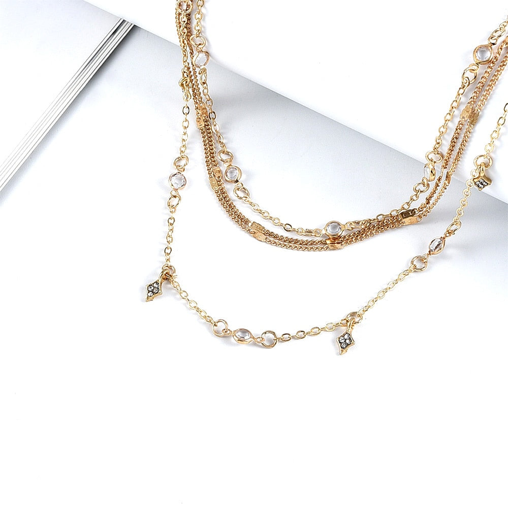Crystal Stars Pendant Necklaces - Orchid Unique