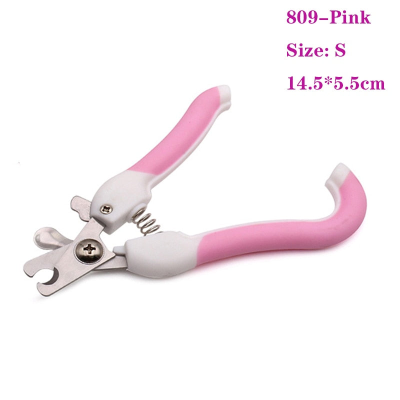 Professional Pet Nail Clipper Stainless Steel Dog Cat Nail Trimmer Labor-Saving Nail Clipper Convenient Dog Grooming Supplies - Orchid Unique