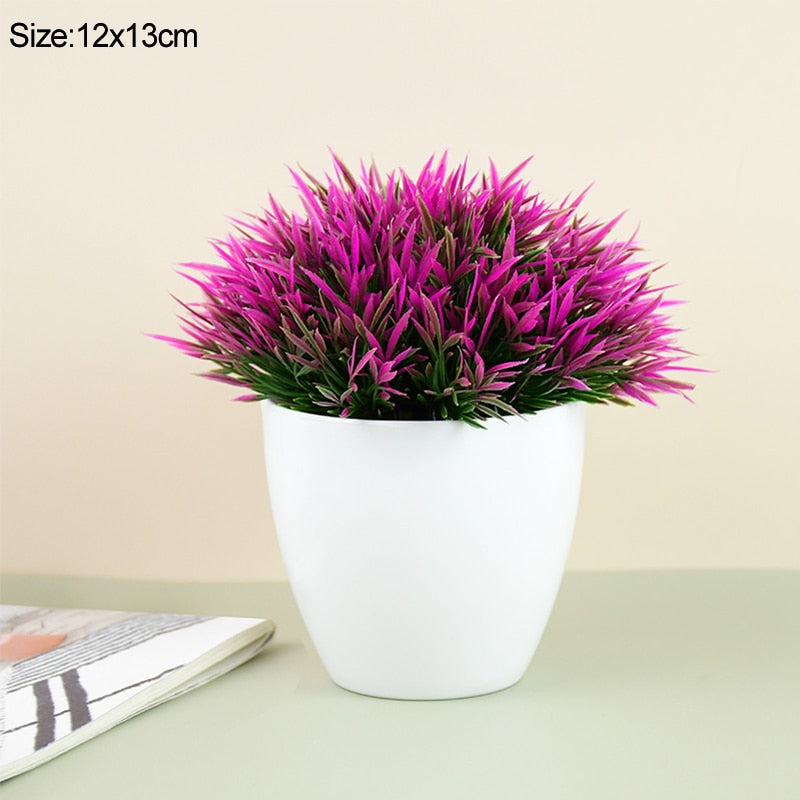 vase + Mall Tree Grass Plants Pot Ornament - Orchid Unique