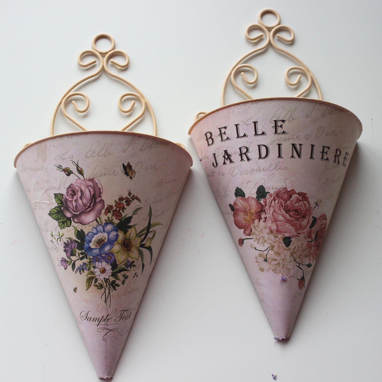 Plastic Wall Hanging Flower Vase-Basket Pot - Orchid Unique