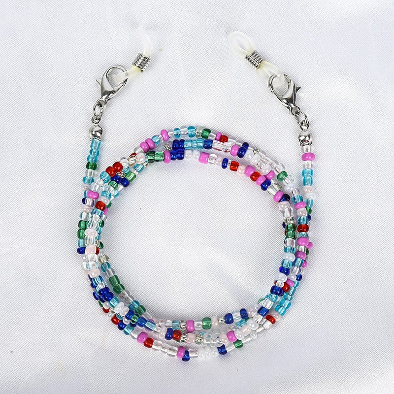 Bohemian Colored Glasses Chains - Orchid Unique