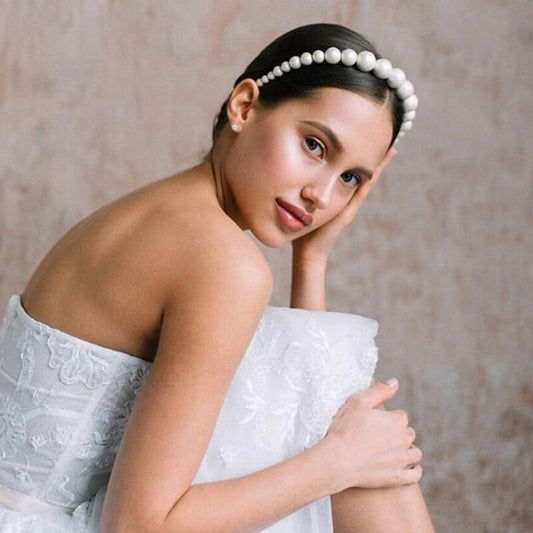 Luxury Big Pearl Hair hoop - Orchid Unique
