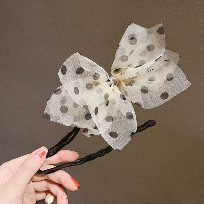 Magic Bow Clip Bun Curler Braider Hairstyle Twist Maker Tool Dount Twist Hair Accessories Styling Fashion - Orchid Unique