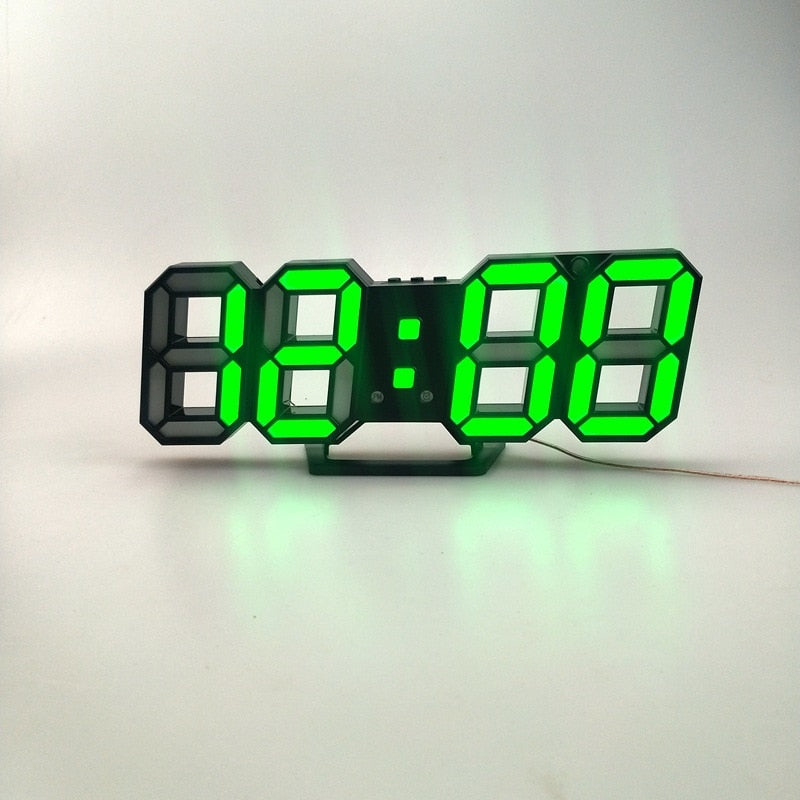 Digital 3D LED Alarm Clock - Orchid Unique