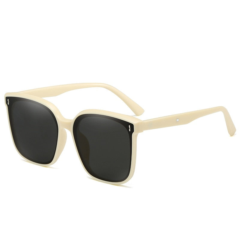 OLOEY New Sunglasses Women Luxury Designer Vintage Square Sun Glasses Classic Eyewear for Lady UV400 Big Frame - Orchid Unique