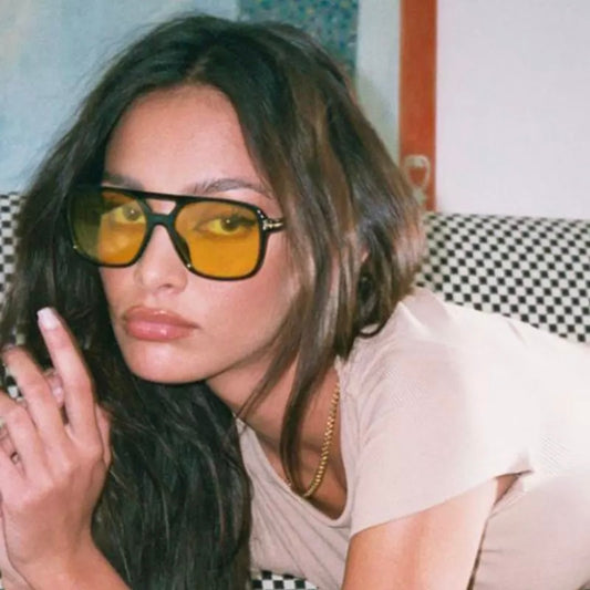 Vintage Square Sunglasses - Orchid Unique