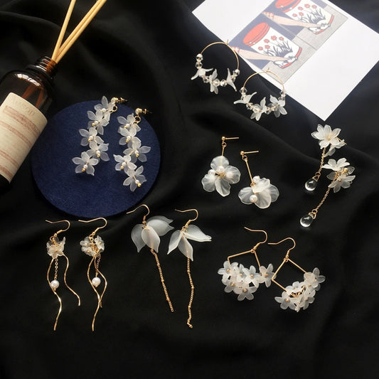 Flower Handmade Bohemia Earrings - Orchid Unique