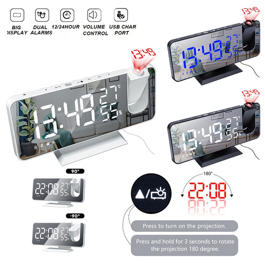 Multifunctional LED Digital Alarm Clock - Orchid Unique