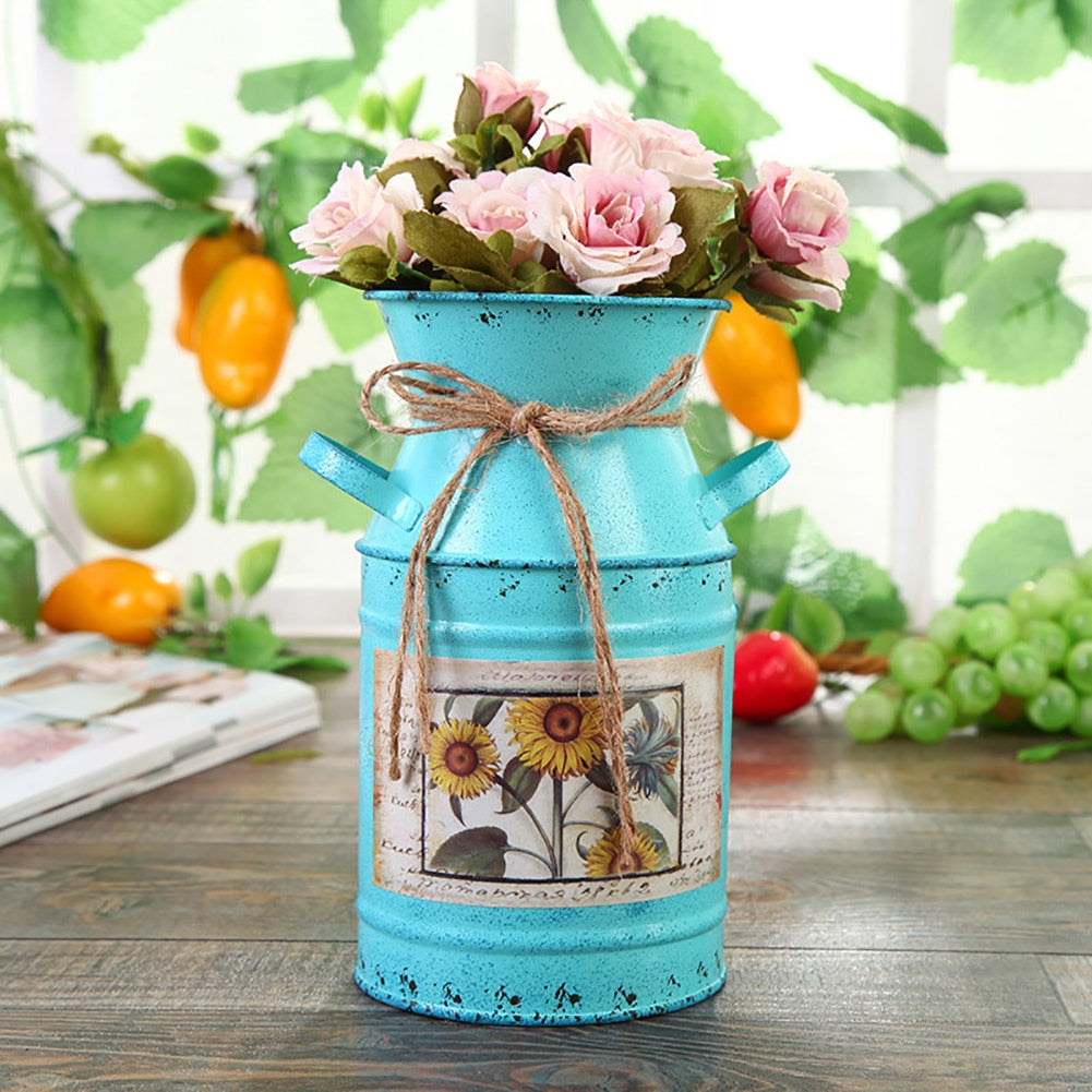 Garden Plants Flower Vase Iron Bucket - Orchid Unique SPECIFICATIONS Style: Pastoral Material: Metal Function: Tabletop Vase Beige-Red-Green-Blue Garden Plants Flower Vase Iron Bucket SPECIFICATIONS Style: Pastoral Material: Metal Function: Tabletop Vase (Store description) 9 8 97359552 (Store description) 14:29#Beige-14:10-14:175-14:173 Beige-Red-Green-Blue Orchid Vases