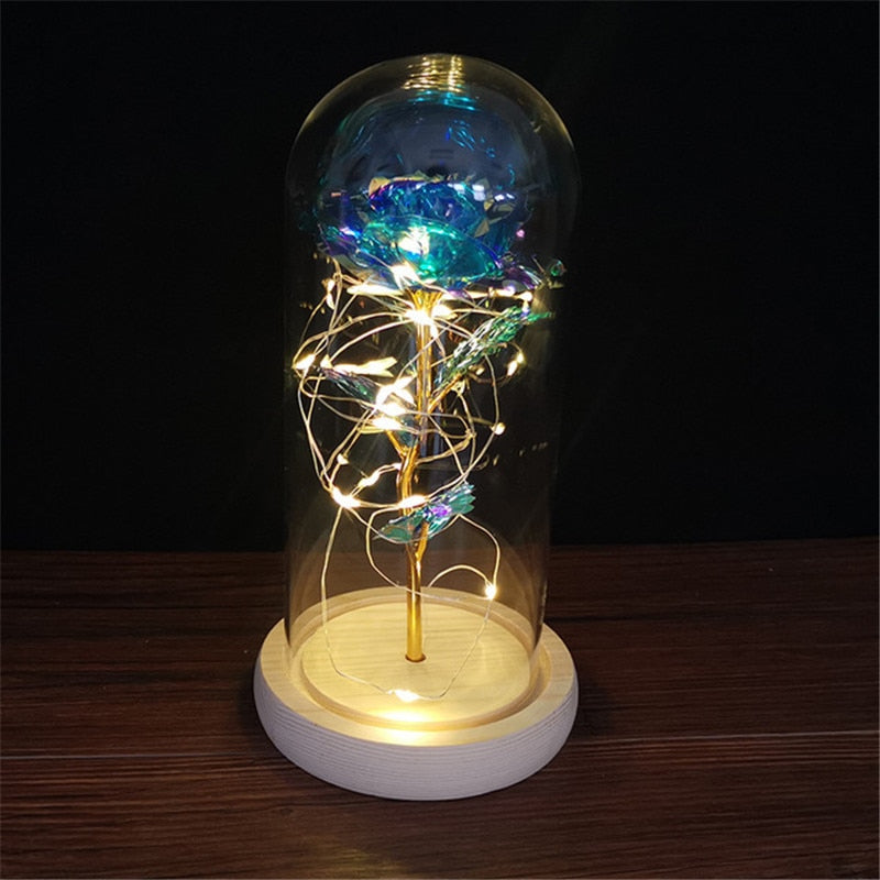 Rose LED Light Foil Flower - Orchid Unique