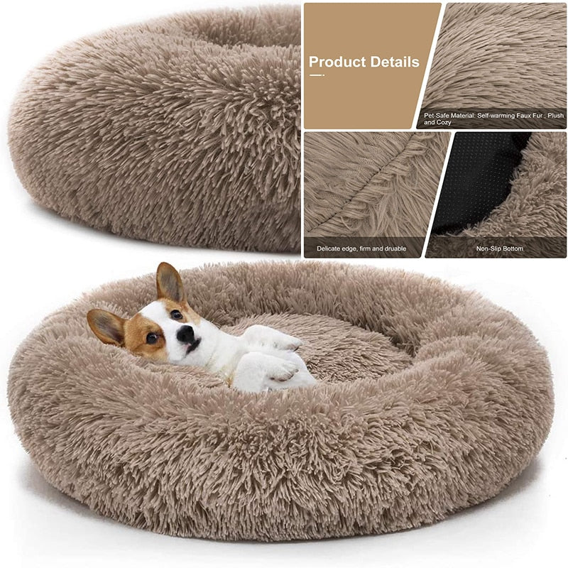 Pet Bed Comfortable Donut Cuddler - Orchid Unique