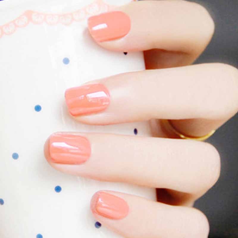 Light Color Solid Fake Nails - Orchid Unique