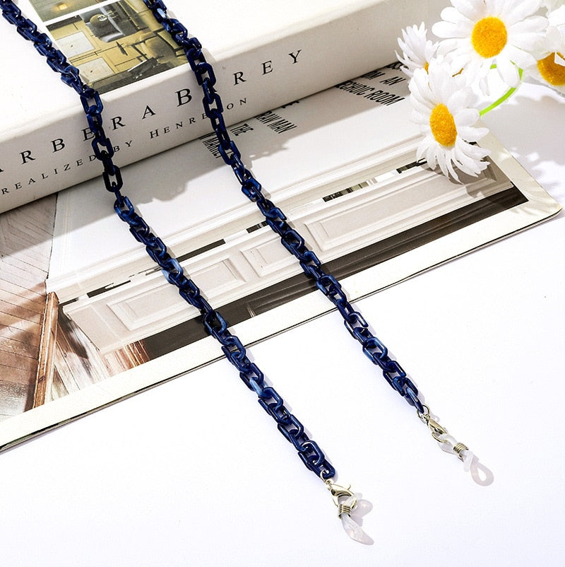 Bohemia Amber Acrylic Glasses Chain - Orchid Unique