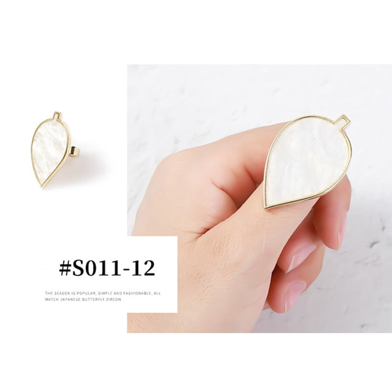 Resin Stone nail art Finger Ring - Orchid Unique