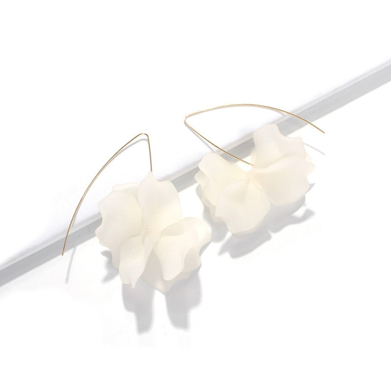 Multicolored Long Drop Earrings - Orchid Unique