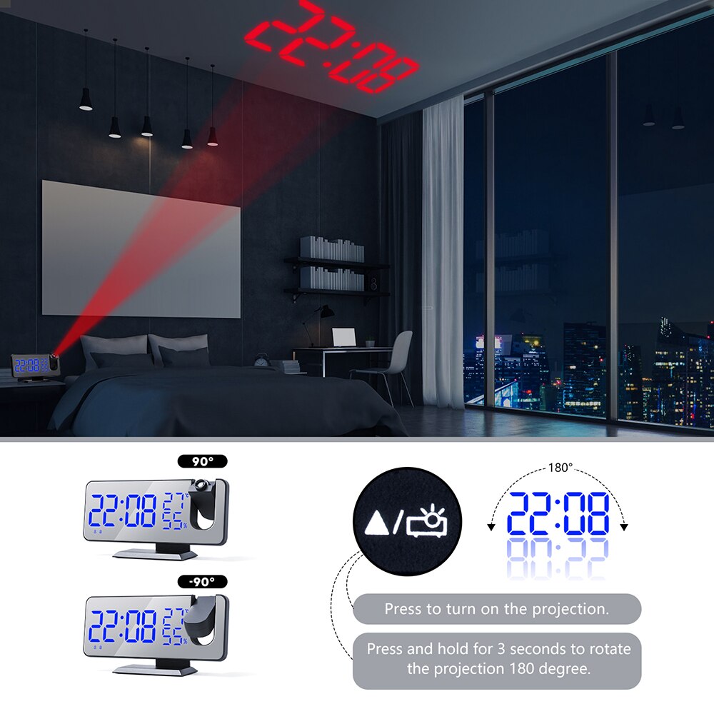 Multifunctional LED Digital Alarm Clock - Orchid Unique