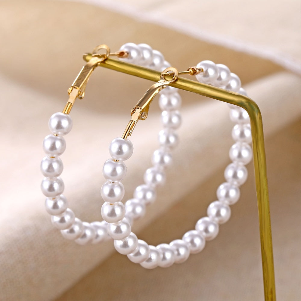 TRENDY Big Circle Round Hoop Earrings - Orchid Unique
