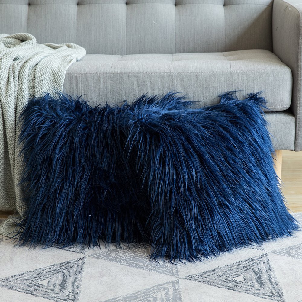 Soft fluffy Plush Cushion Cover - Orchid Unique