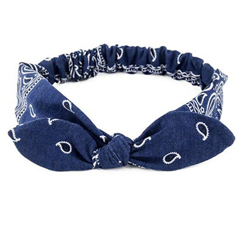 Vintage Cross Knot Elastic Hairbands - Orchid Unique