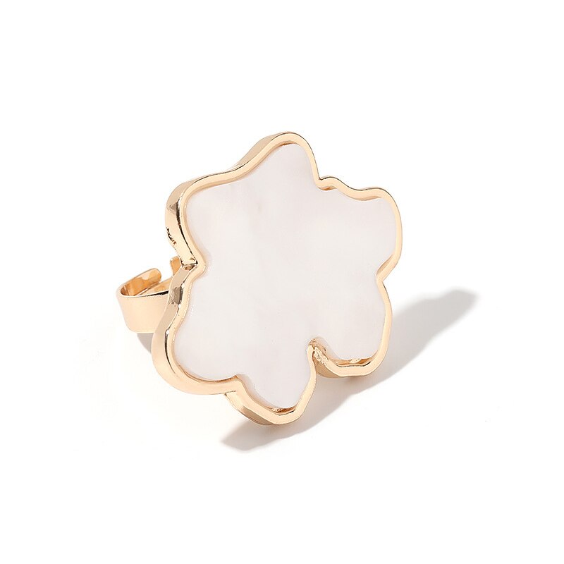Resin Stone nail art Finger Ring - Orchid Unique