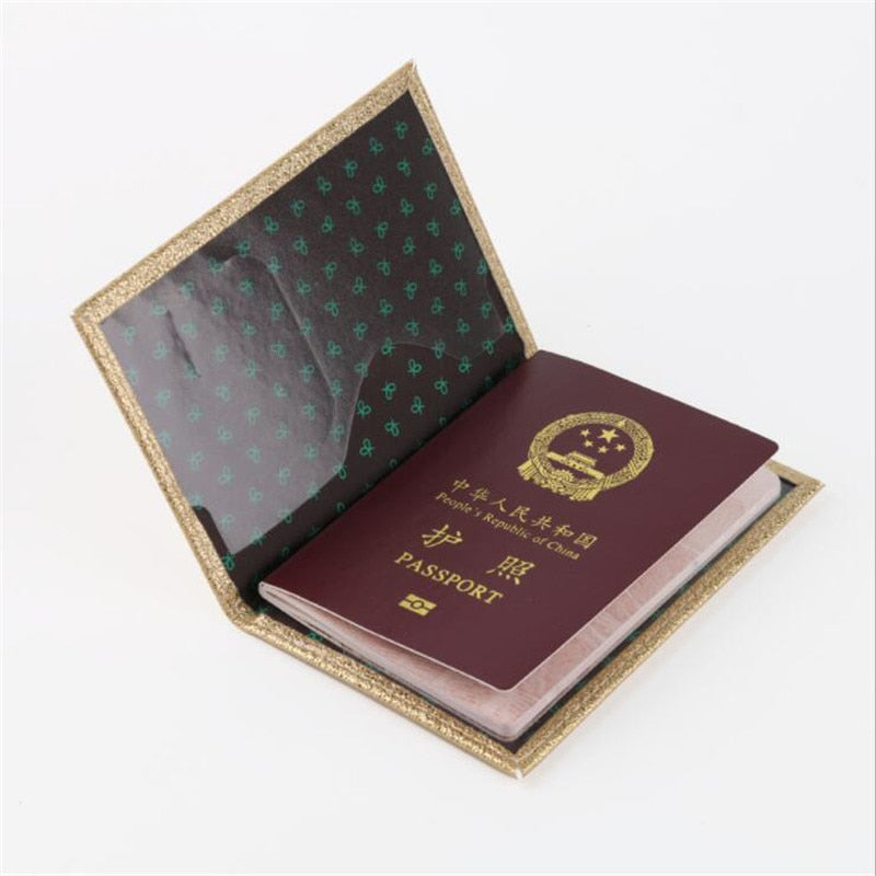 Luxury Solid Passport Cover - Orchid Unique