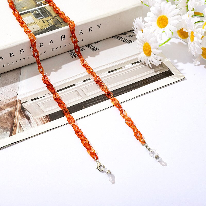 Bohemia Amber Acrylic Glasses Chain - Orchid Unique