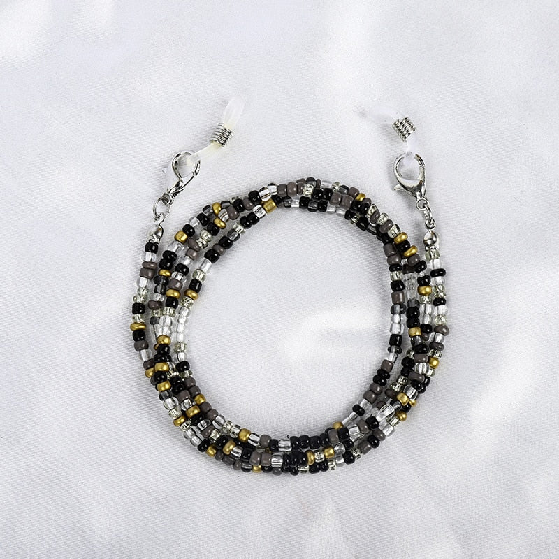 Bohemian Colored Glasses Chains - Orchid Unique
