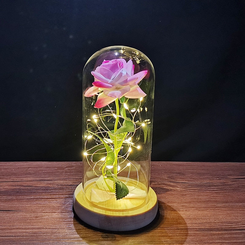 Rose LED Light Foil Flower - Orchid Unique
