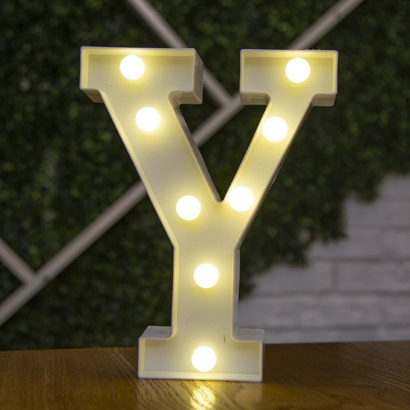 Luxury Alphabet Letter LED Lights - Orchid Unique