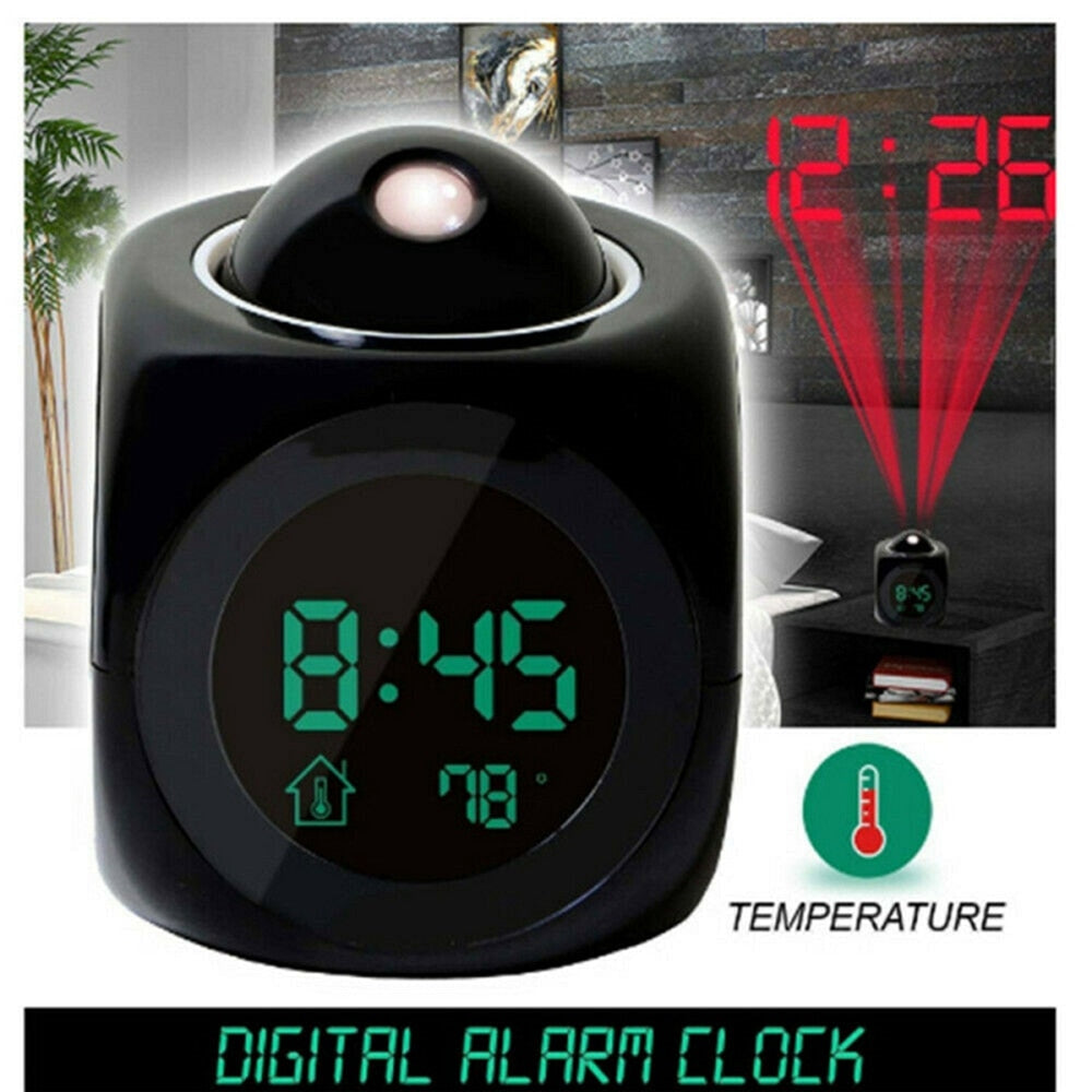 LCD Creative Projector Digital Alarm Clock - Orchid Unique