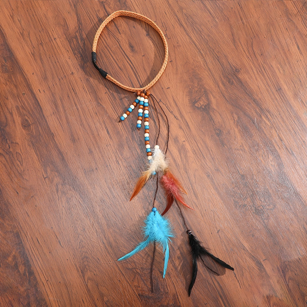 Bohemian Feather Headband - Orchid Unique