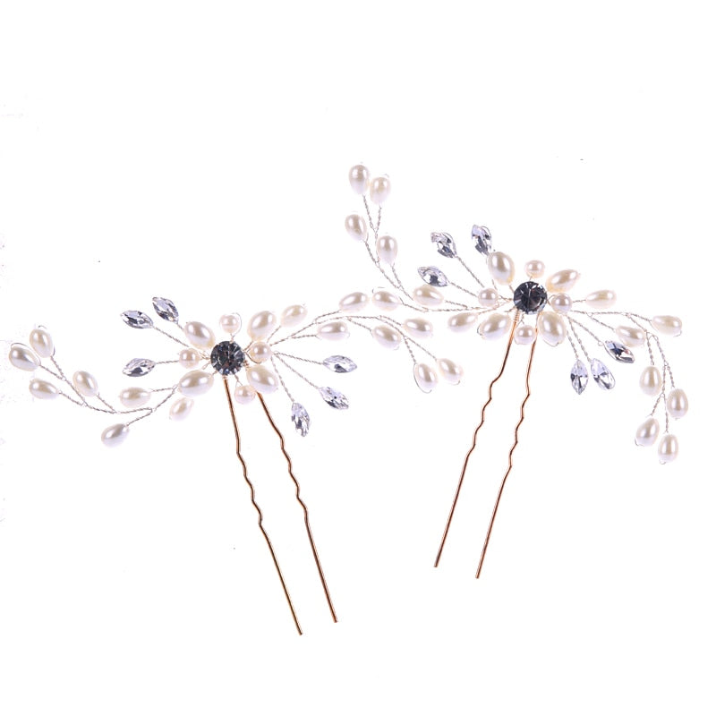 Bridal Hairpins - Orchid Unique
