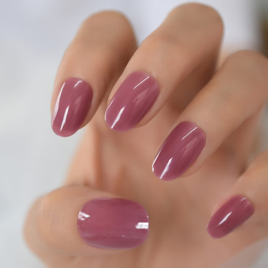 Round Fake Nail Tips - Orchid Unique