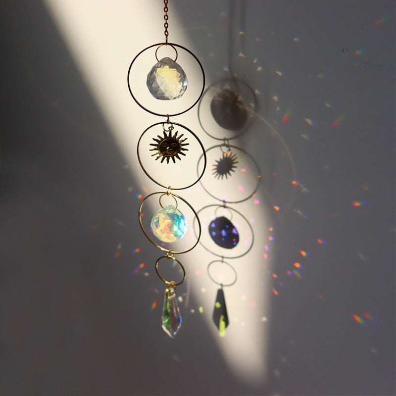 Cage Sun Catcher Crystal Rainbow Maker - Orchid Unique